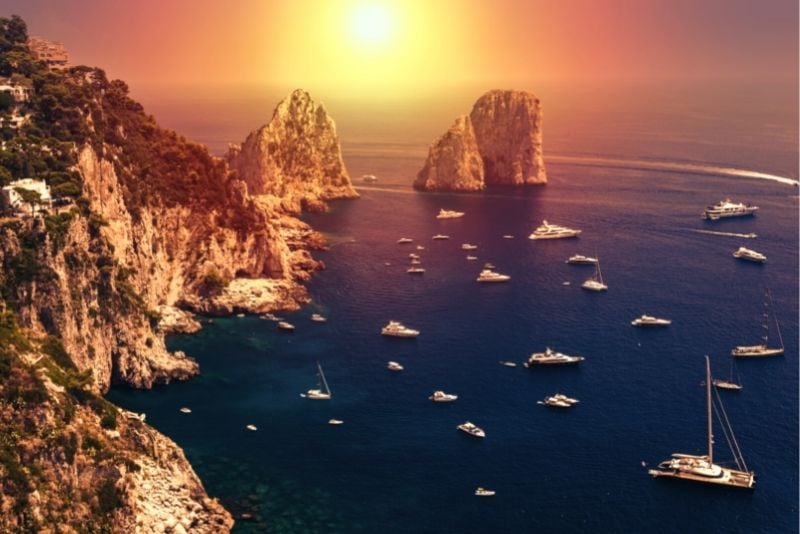 Capri Sonnenuntergangskreuzfahrt