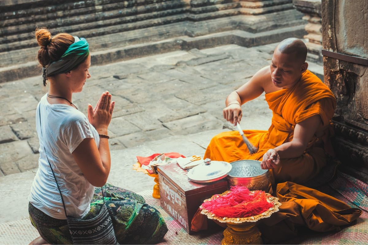 Monk Blessing Ceremony in Siem Reap