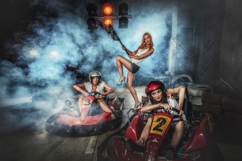 bachelorette go karting party in Las Vegas