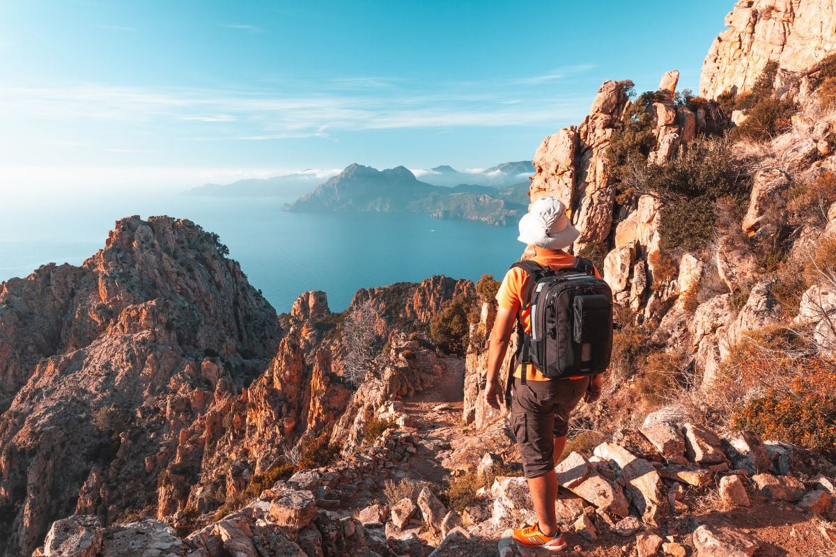 hiking in Calanche de Piana