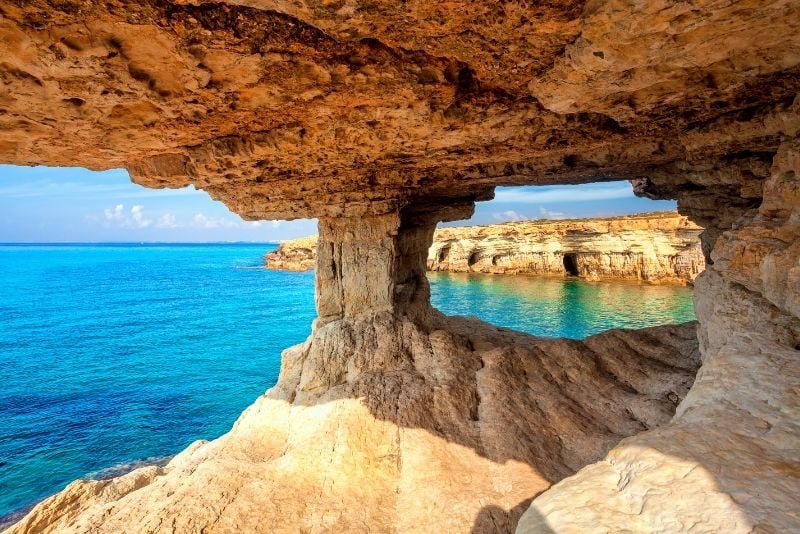 sea caves boat tour in Cyprus