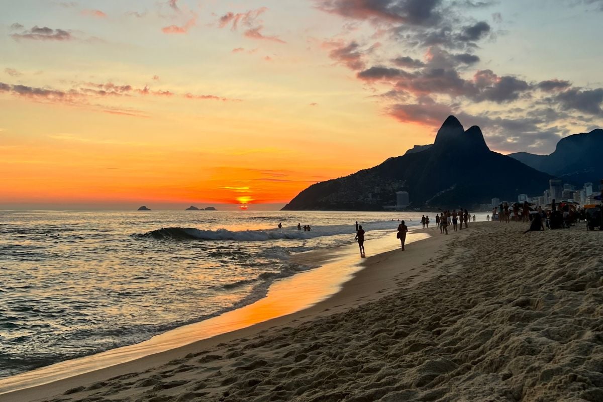 sunset in Ipanema, Rio de Janeiro