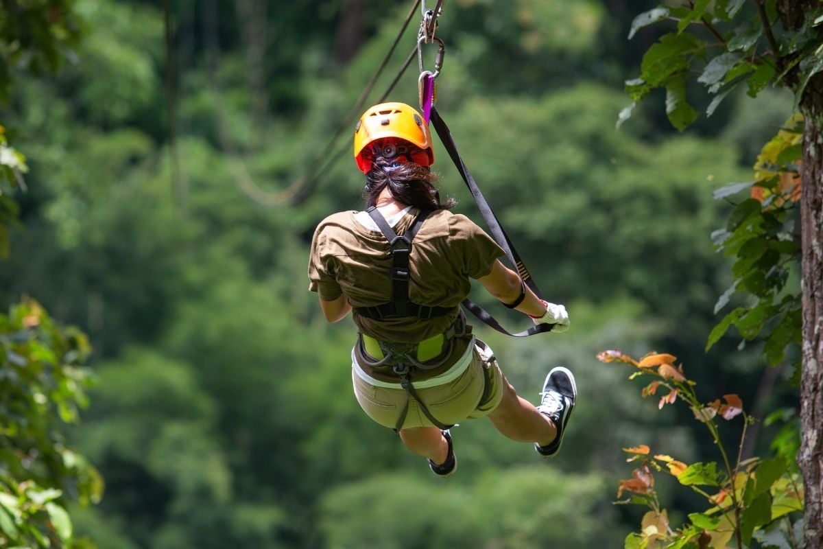 ziplining in Siem Reap