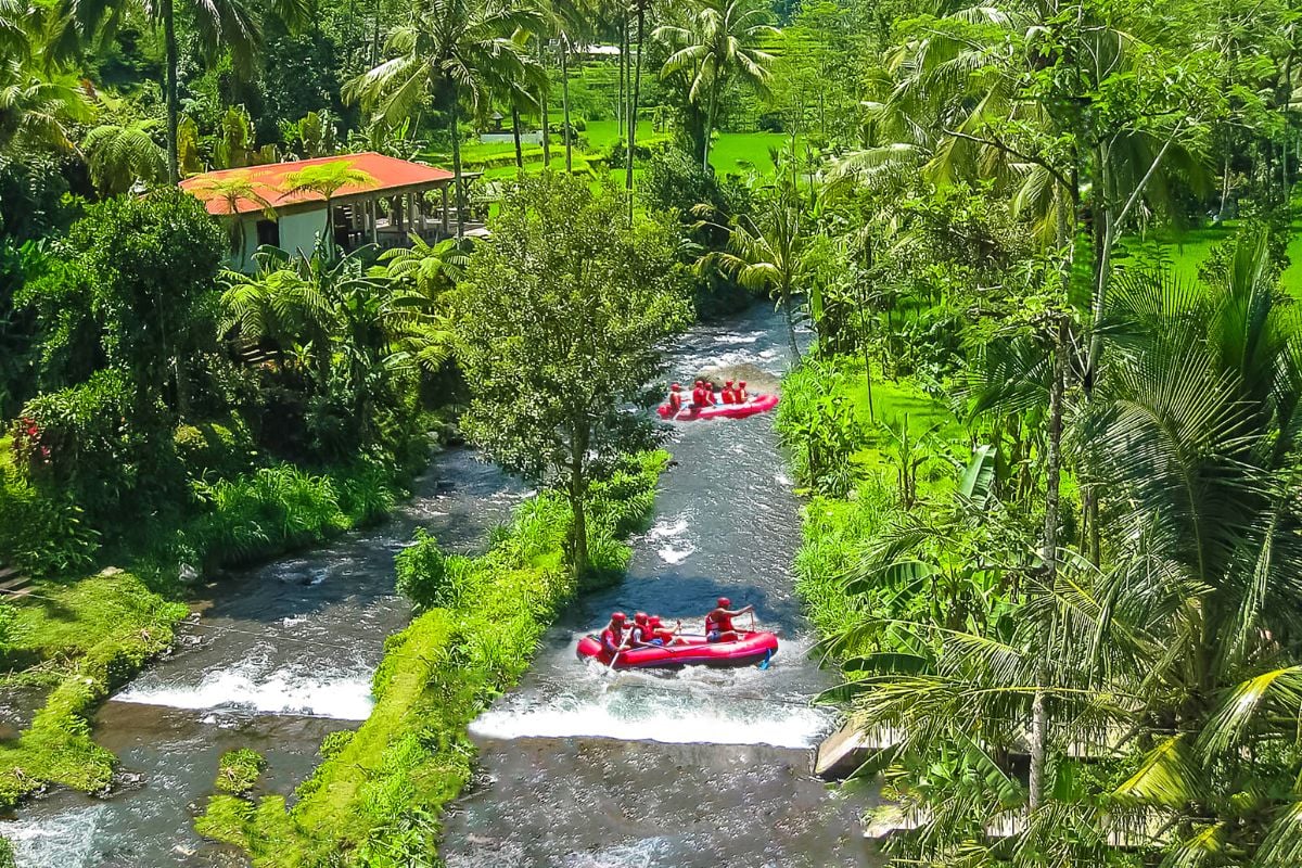 Ayung River rafting around Ubud