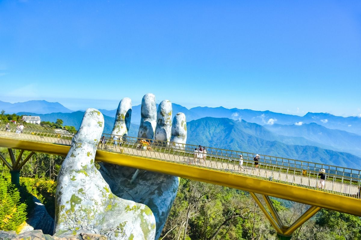 Golden Bridge at Sun World Ba Na Hills, Vietnam