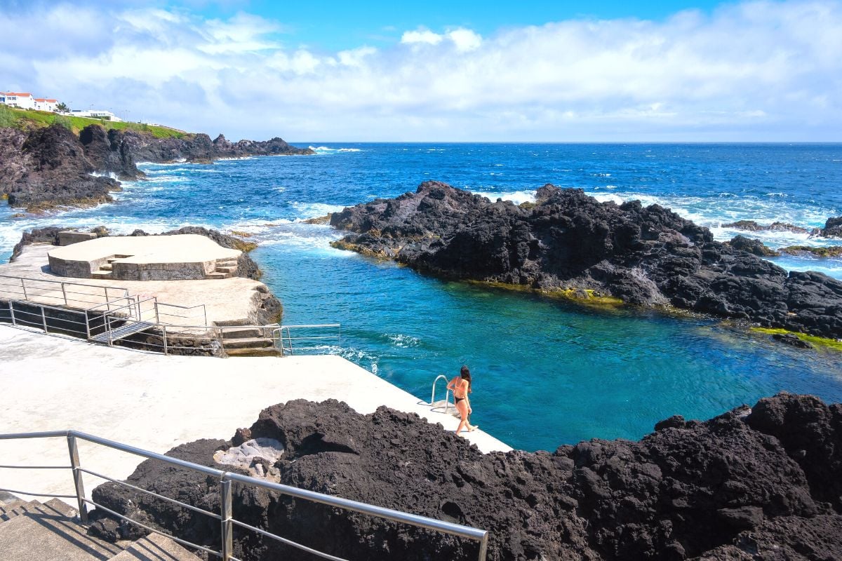 Natürliche Pools von Santa Cruz das Flores, Azoren