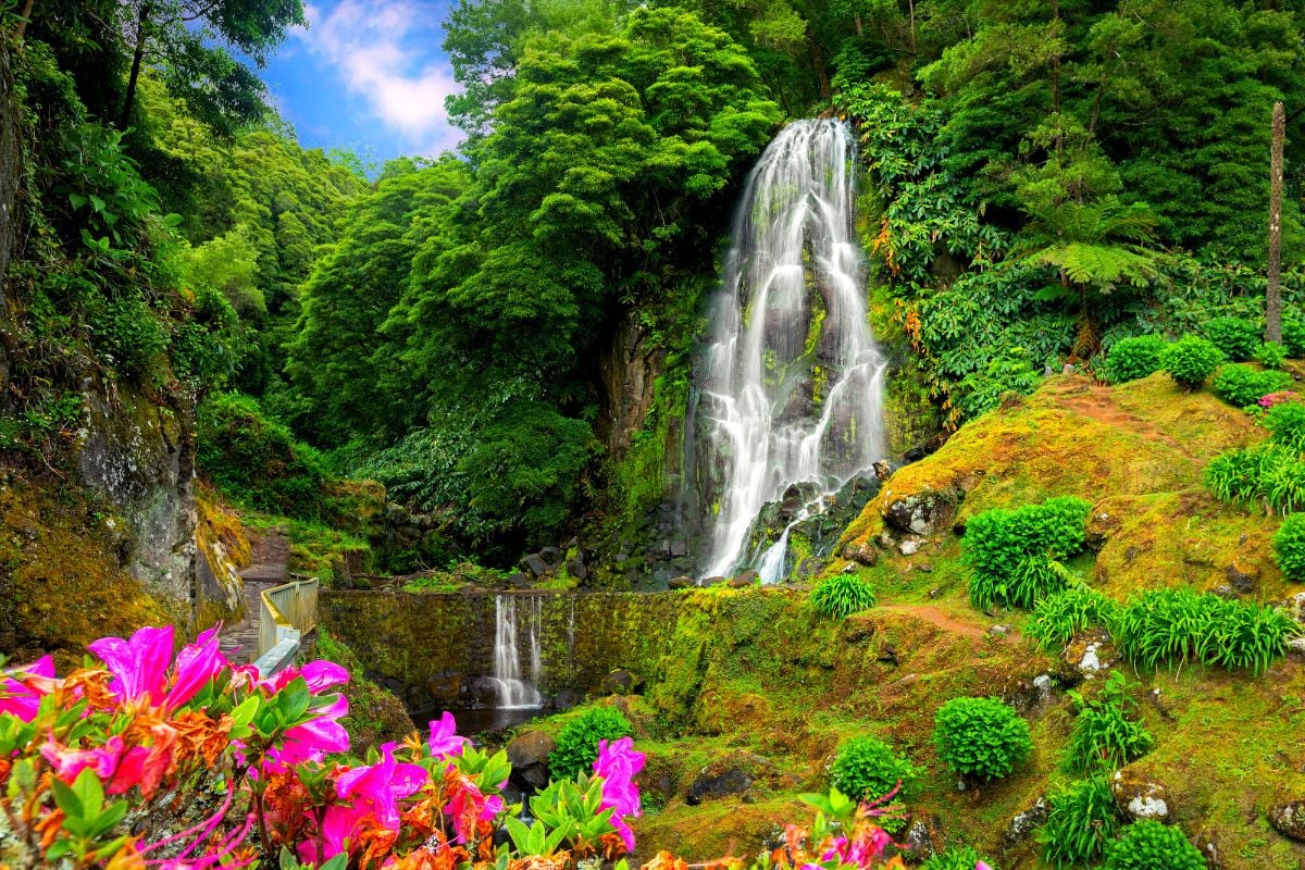 besten Wasserfälle auf der Insel São Miguel, Azoren