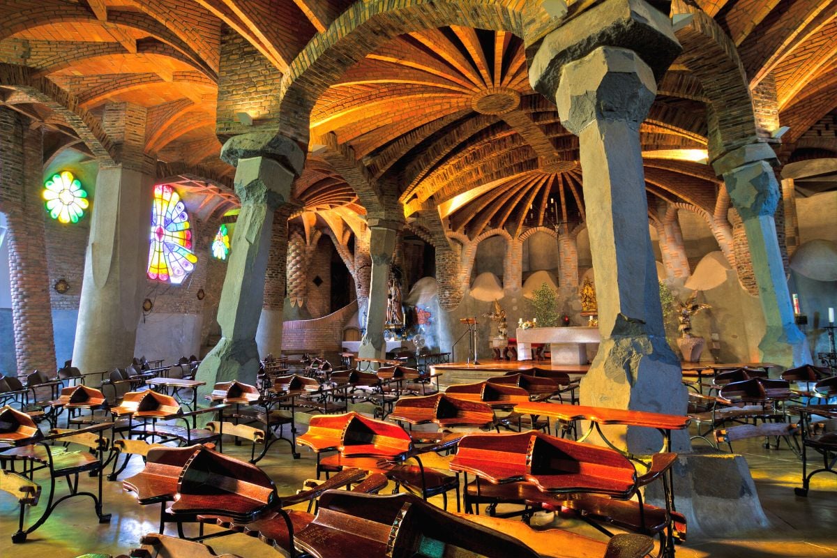 Gaudi Crypt, Barcelona, Spain