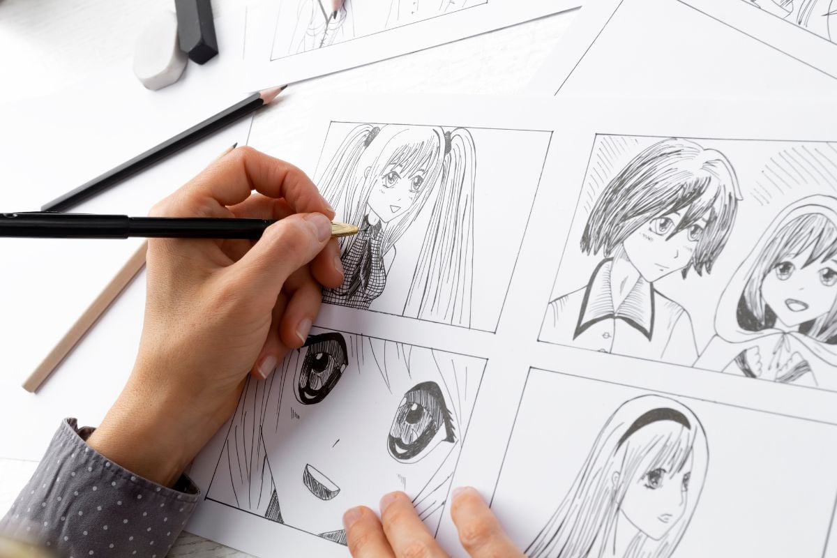 Manga drawing class in Tokyo