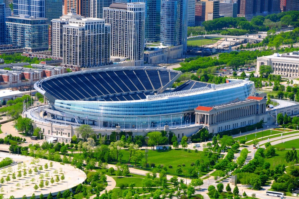 Soldier Field Stadium, Downtown Chicago