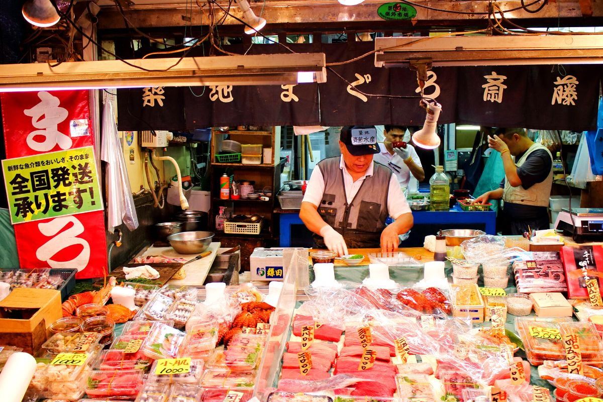 Mercato del pesce di Tsukiji, Tokyo