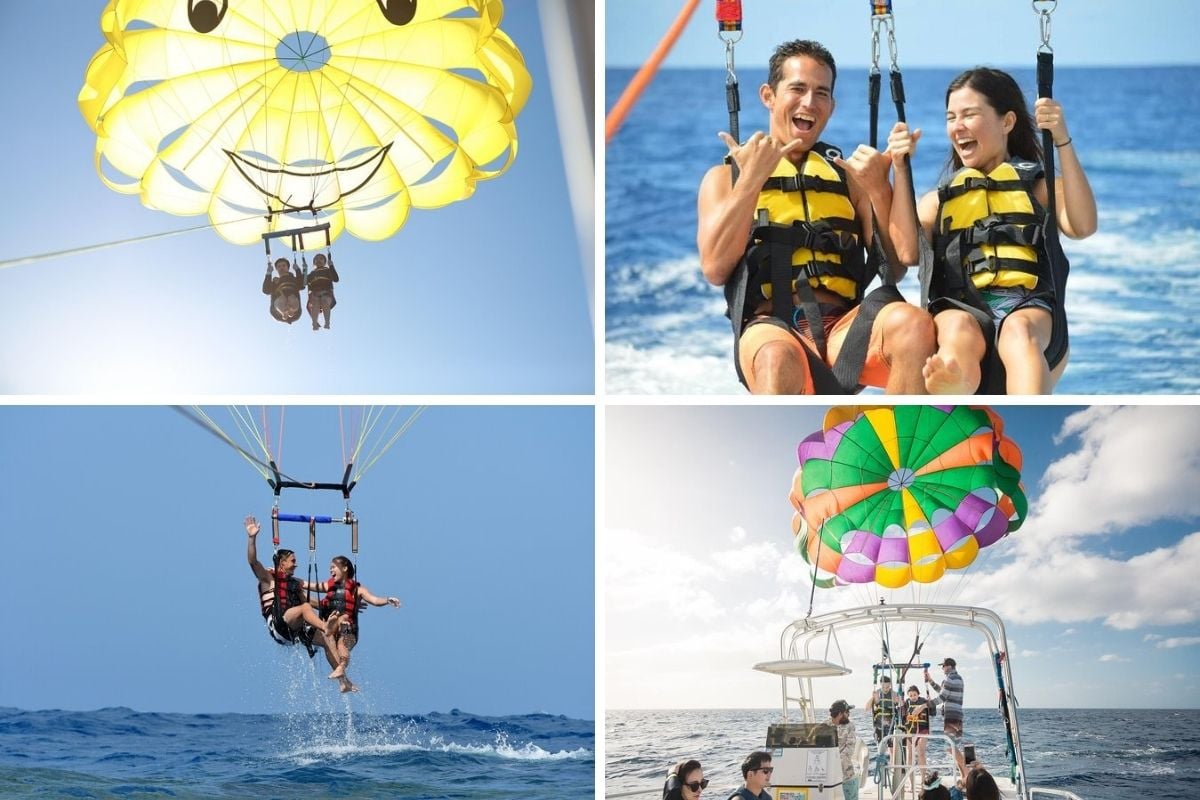 parasailing in Waikiki Beach