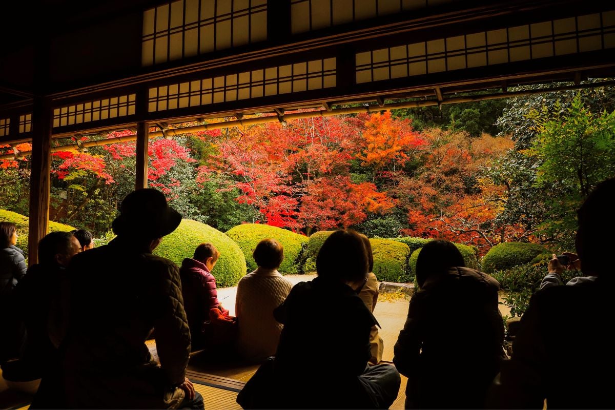 Japanese gardens in Kyoto