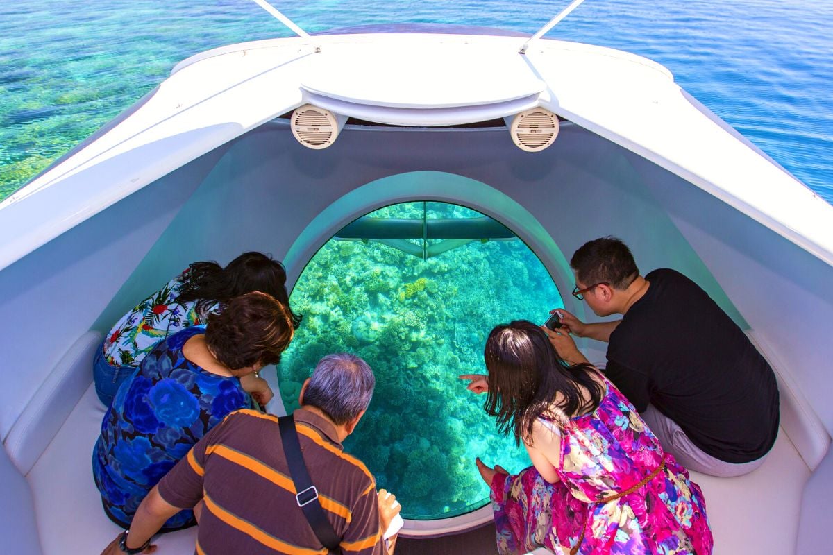 Glasbodenboot-Tour auf den Seychellen