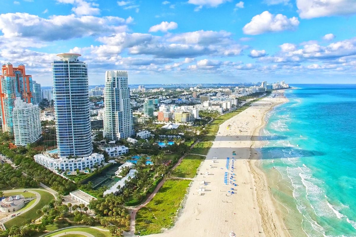 South Beach Miami skyview