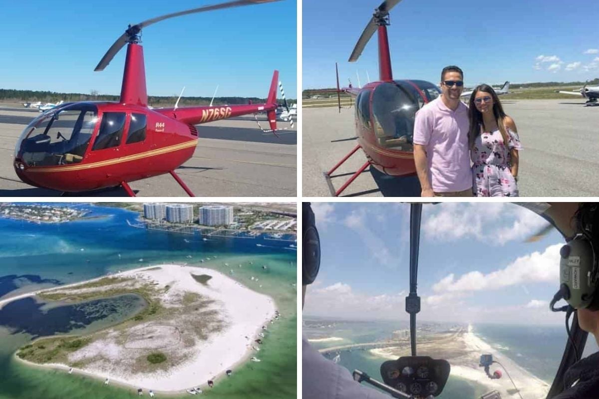 helicopter tour in Gulf Shores