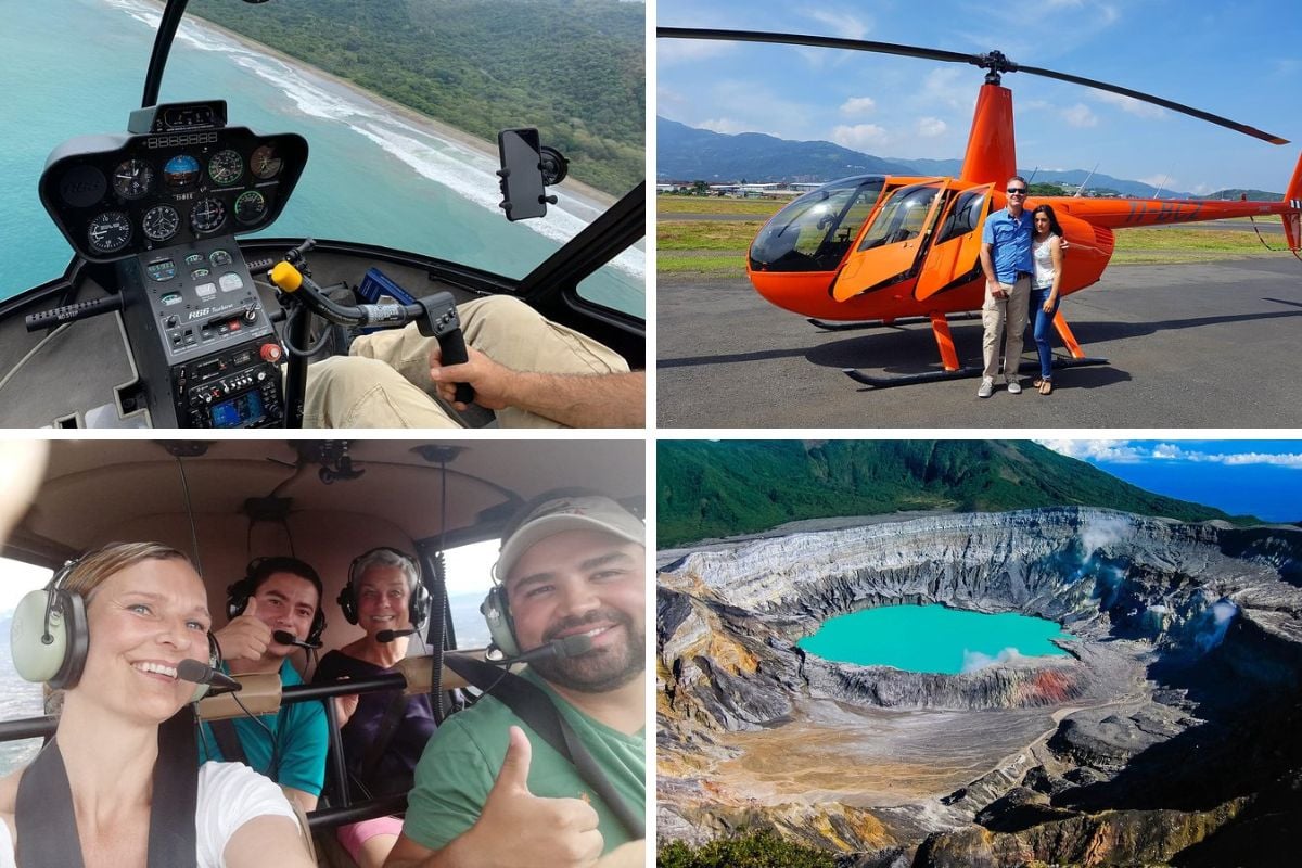 helicopter tour in San Jose, Costa Rica