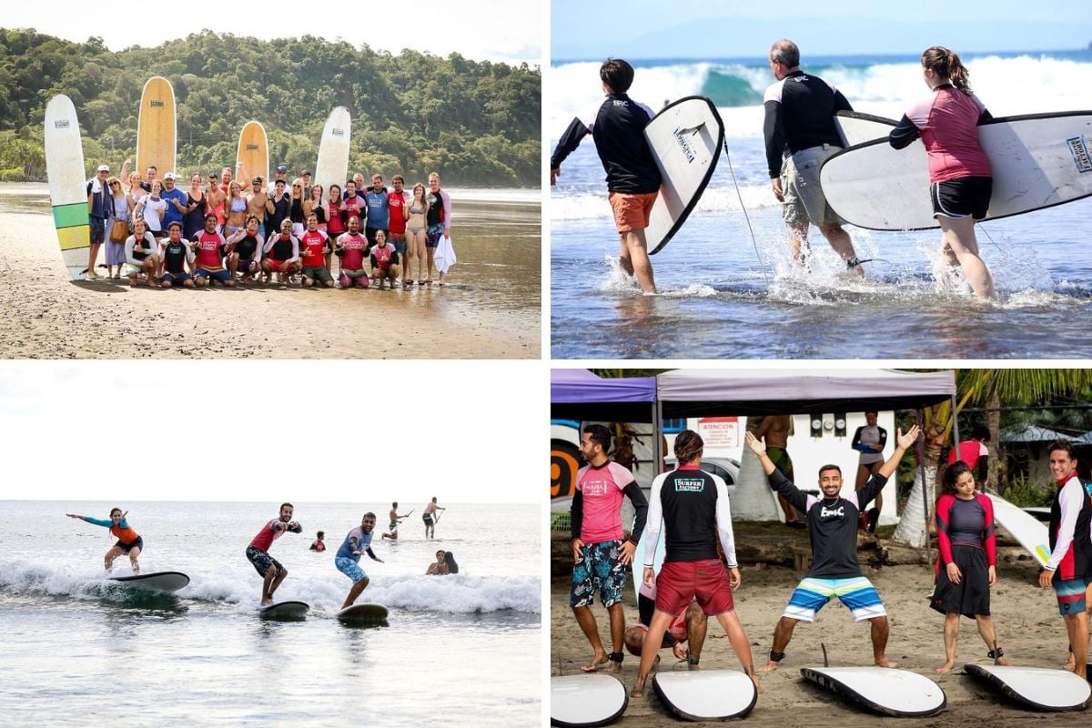 surf lesson in Jaco