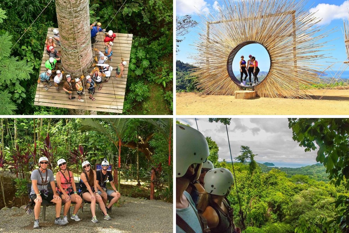 zip lining in Jaco