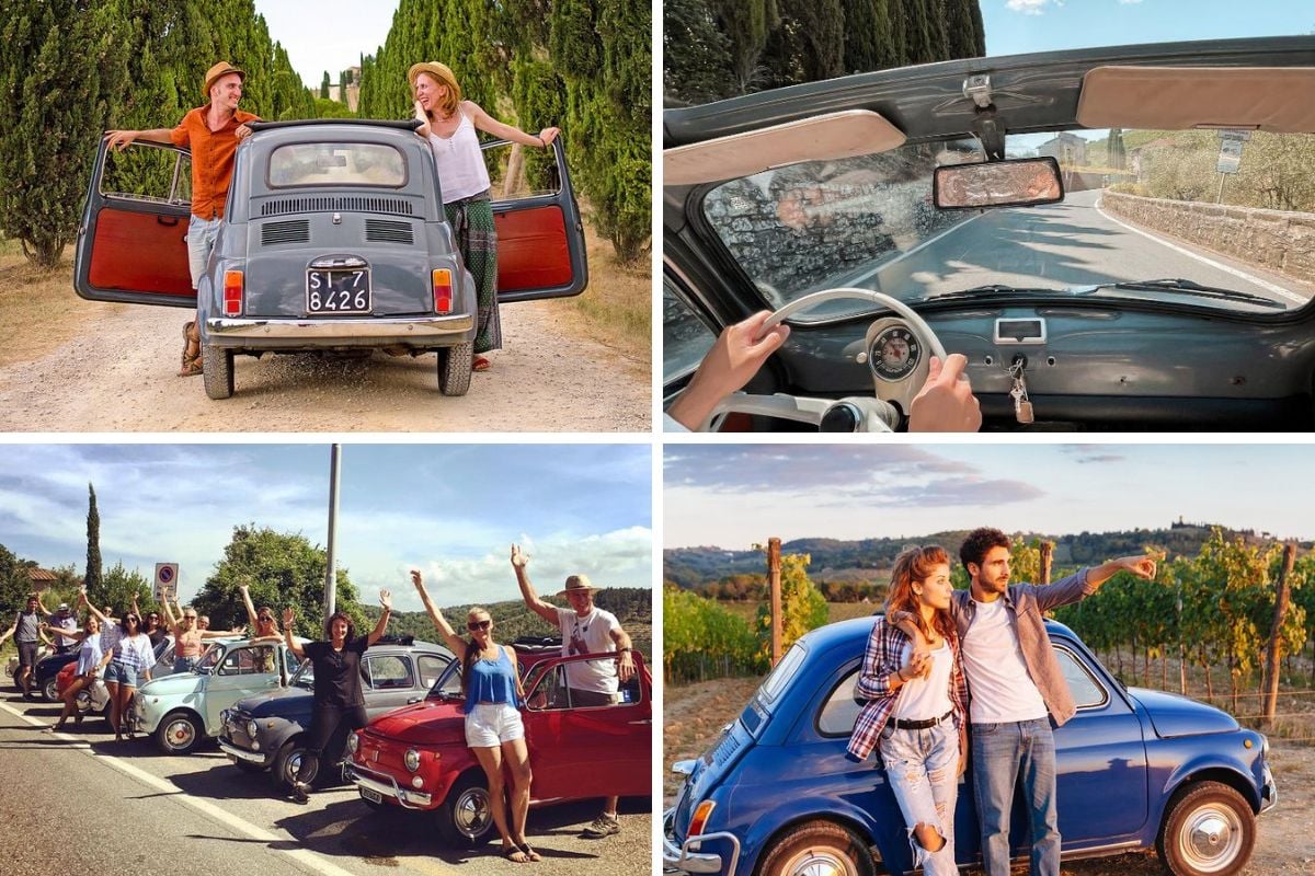 Fiat 500 tours in Tuscany
