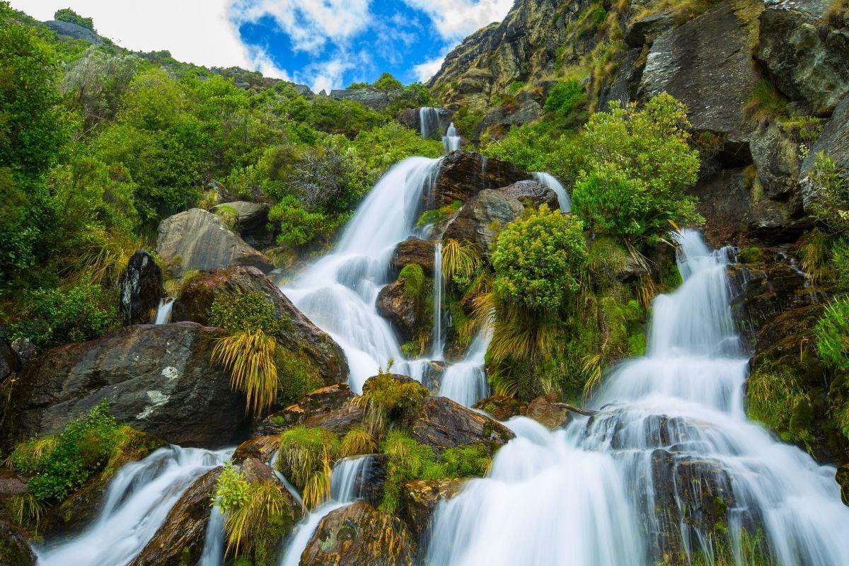 Lower Wye Creek and Waterfall, New Zealand
