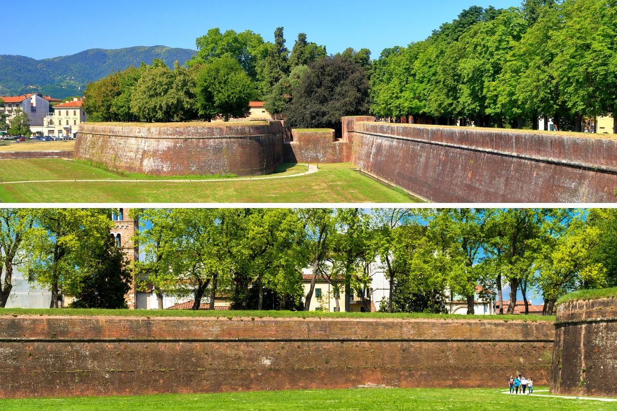 Mauern von Lucca - Mauern von Lucca, Italien
