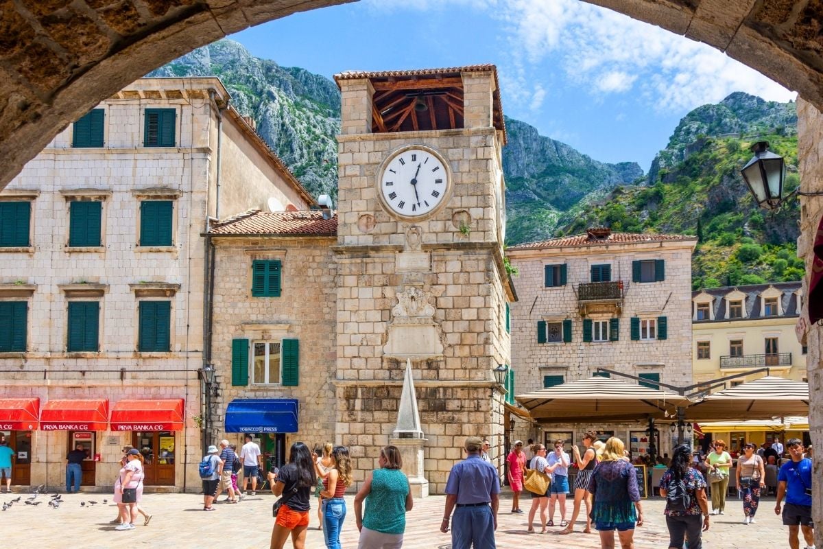 Piazza of the Arms and Clock Tower, Kotor