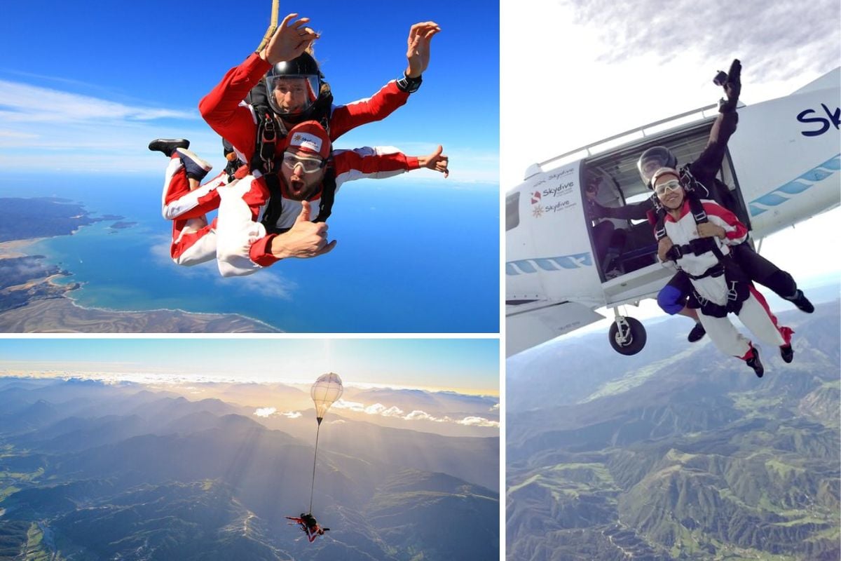 Skydiving in Nelson