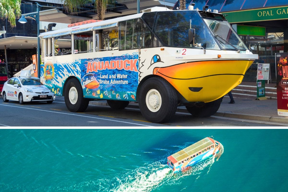 Aquaduck city tour from Surfers Paradise
