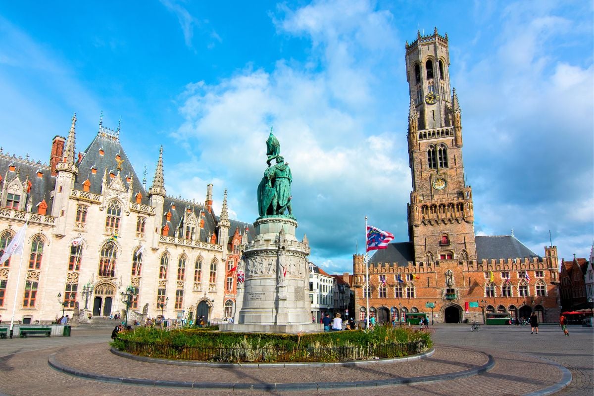 Belfry of Bruges and The Markt