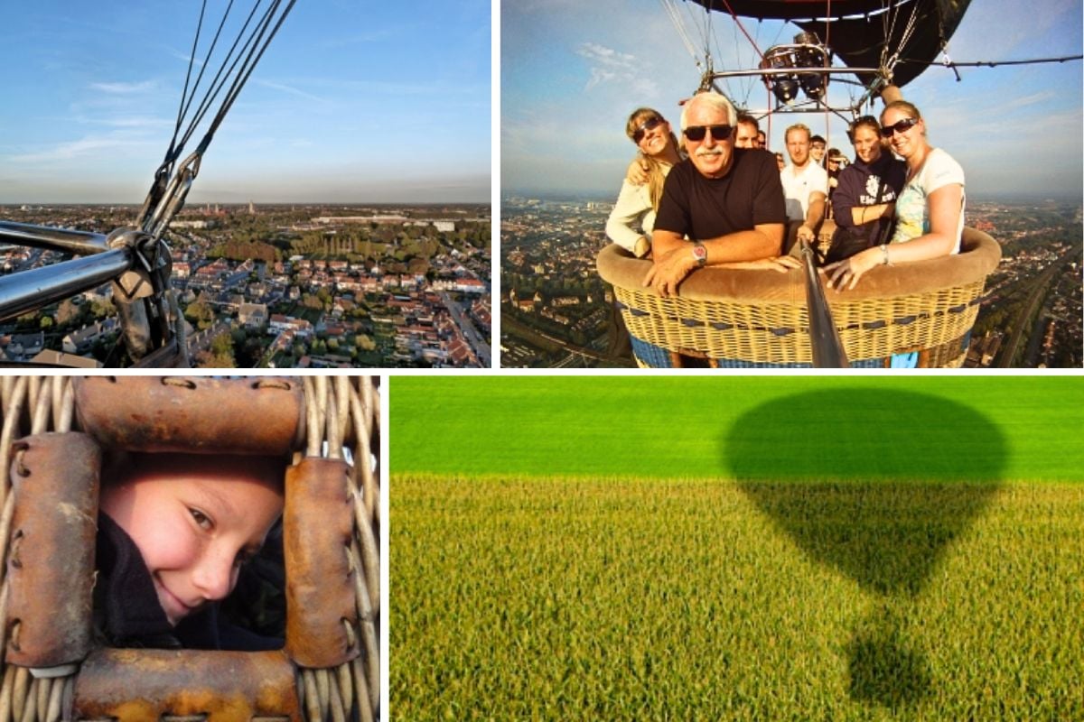 Hot air balloon rides in Bruges