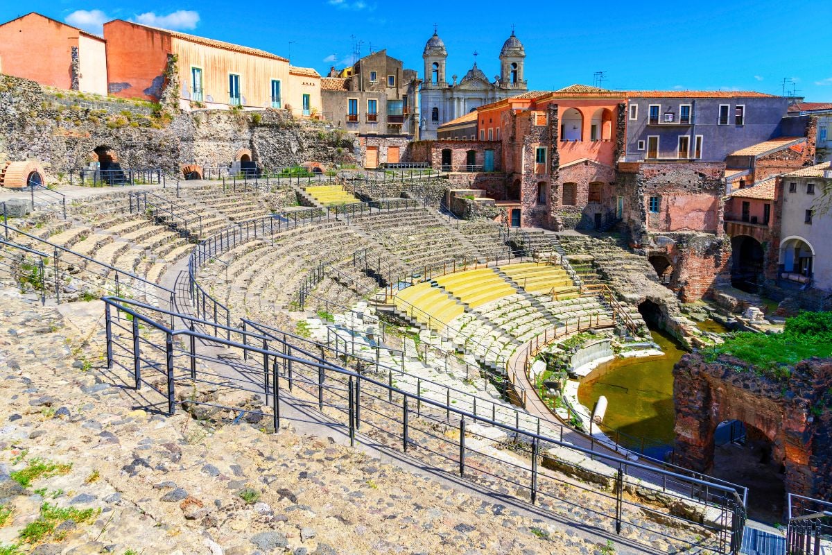 Das römische Theater von Catania