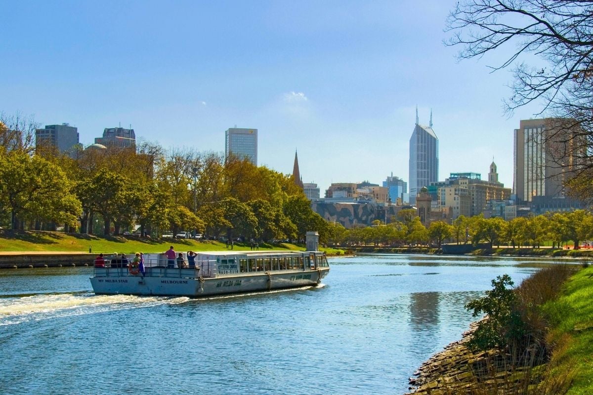 Yarra river cruise in Melbourne