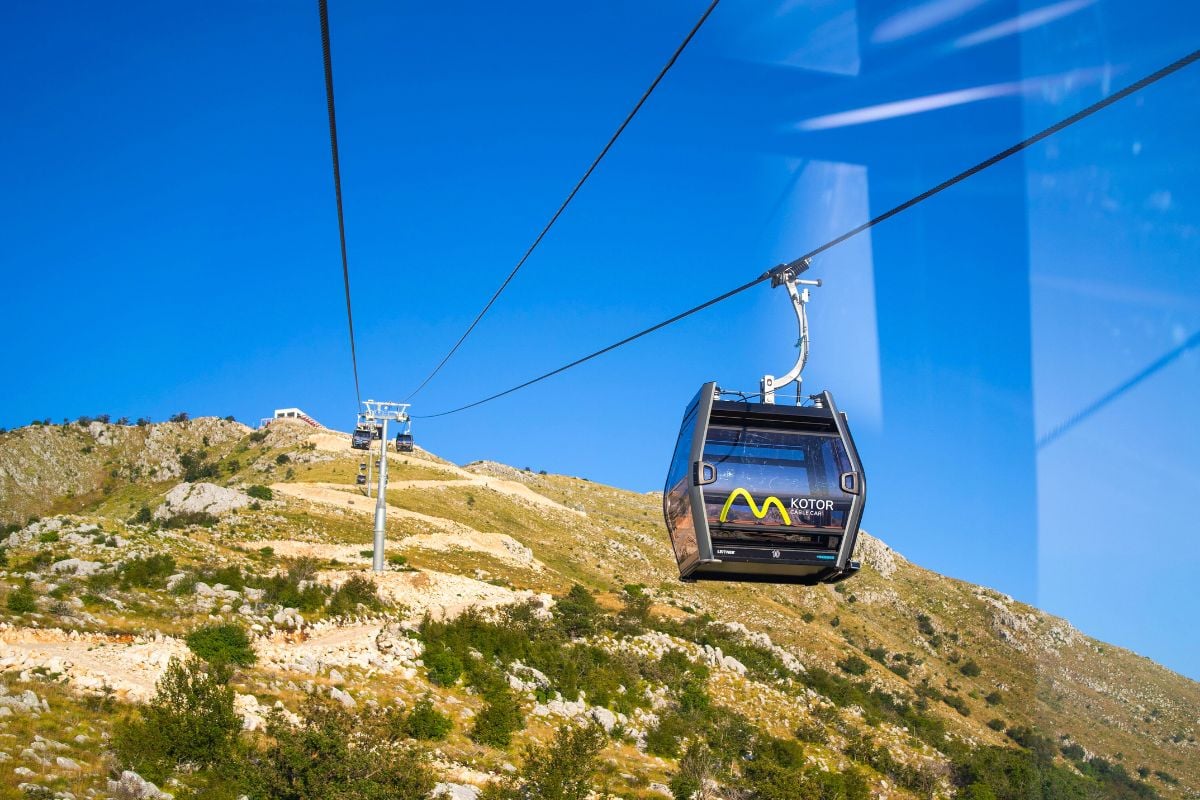 cable car in Kotor