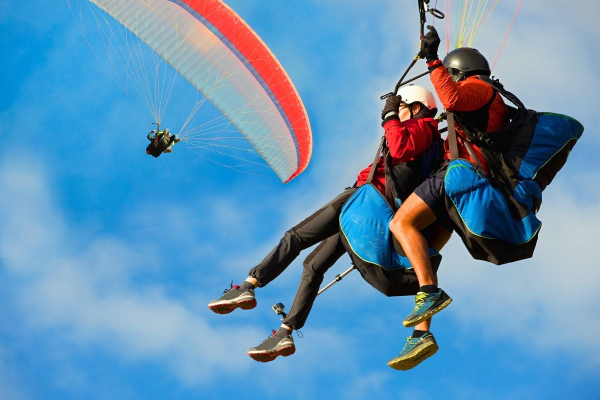 paragliding in San Sebastian