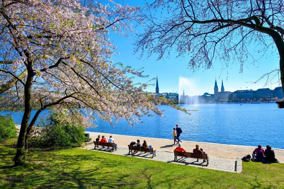 Alster lake, Hamburg