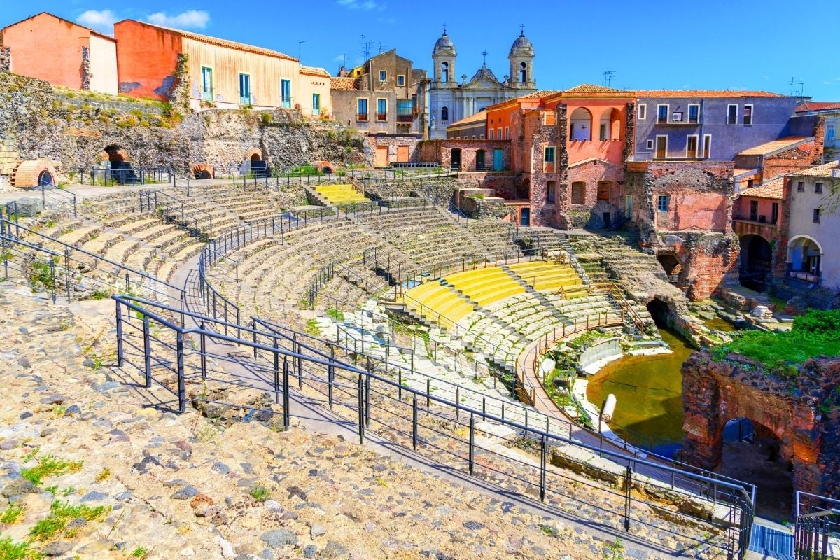 The Roman Theatre of Catania, Sicily