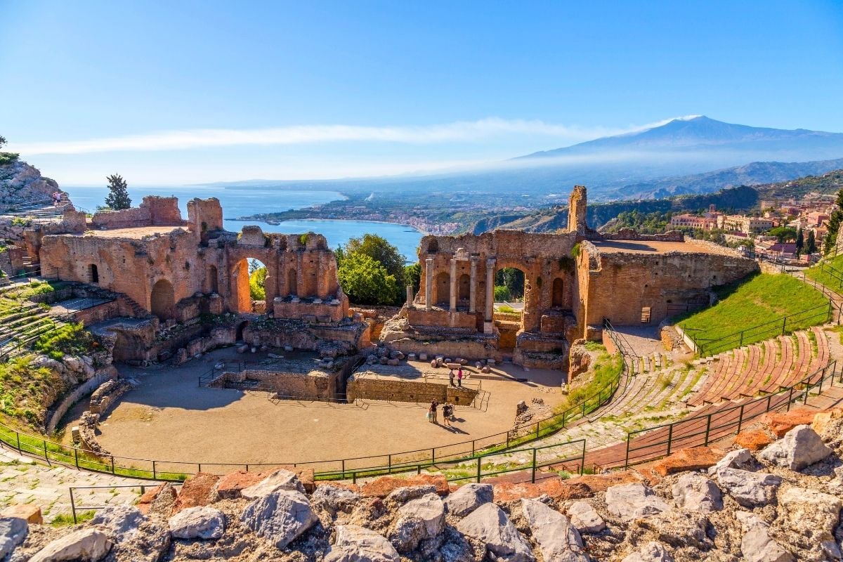 The ancient theatre of Taormina, Sicily