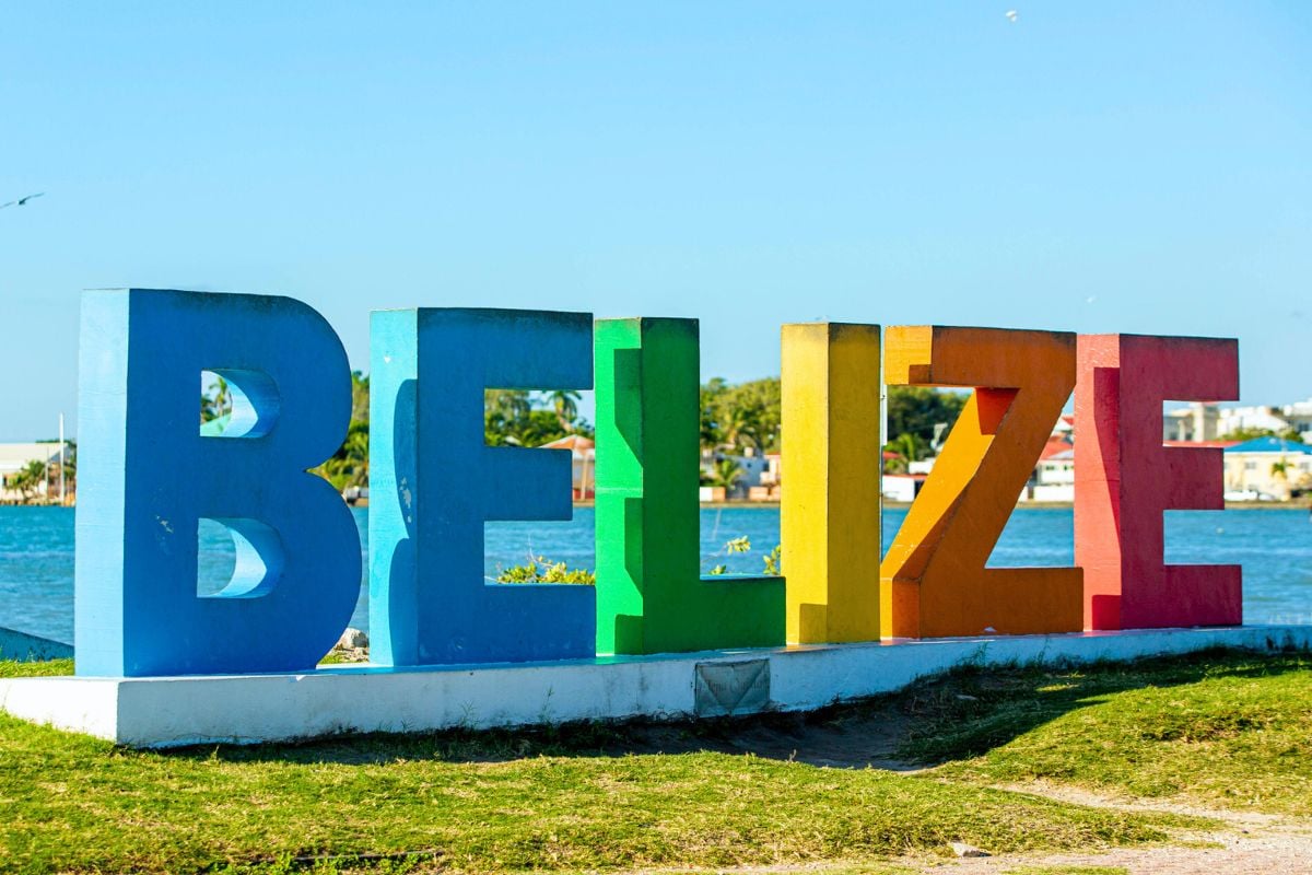 Belize Sign Monument