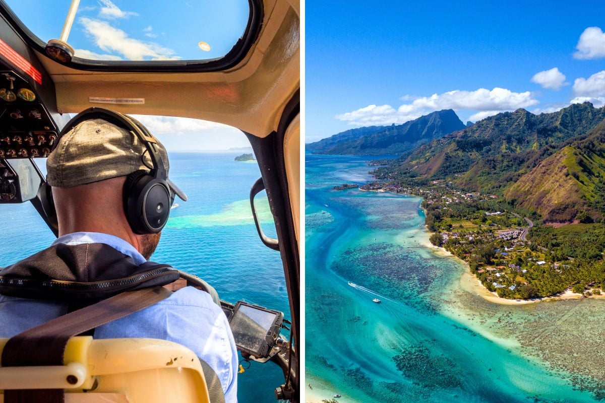 helicopter tours in Moorea