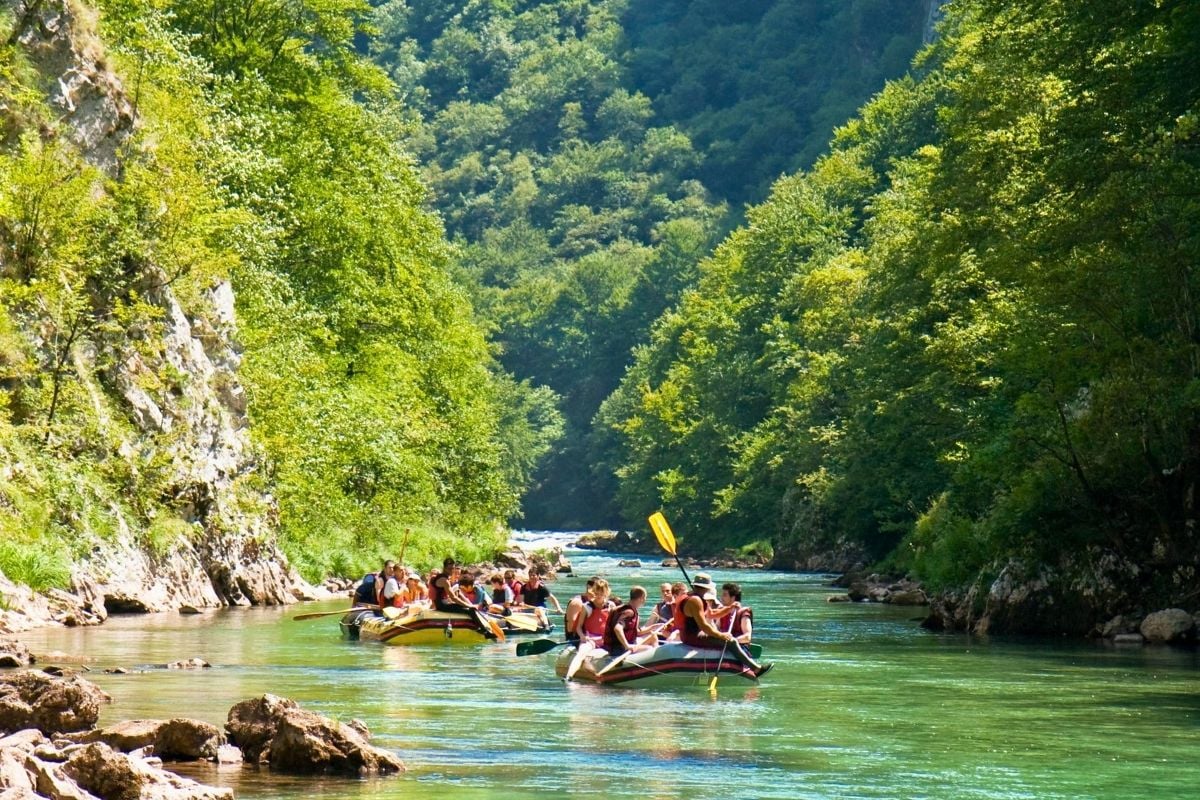 rafting near Sarajevo