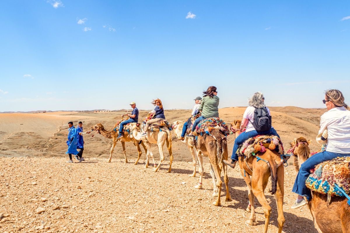 camel riding in Casablanca