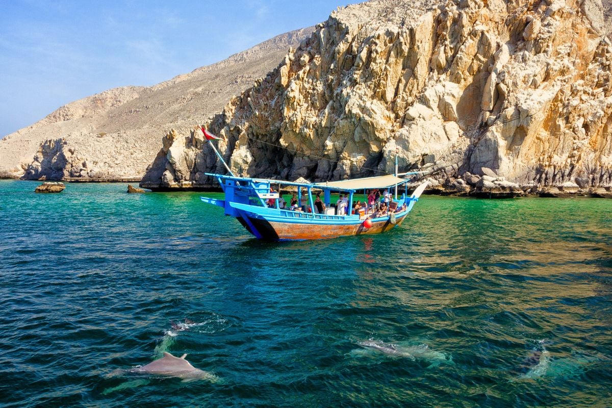 dolphin watching in Oman