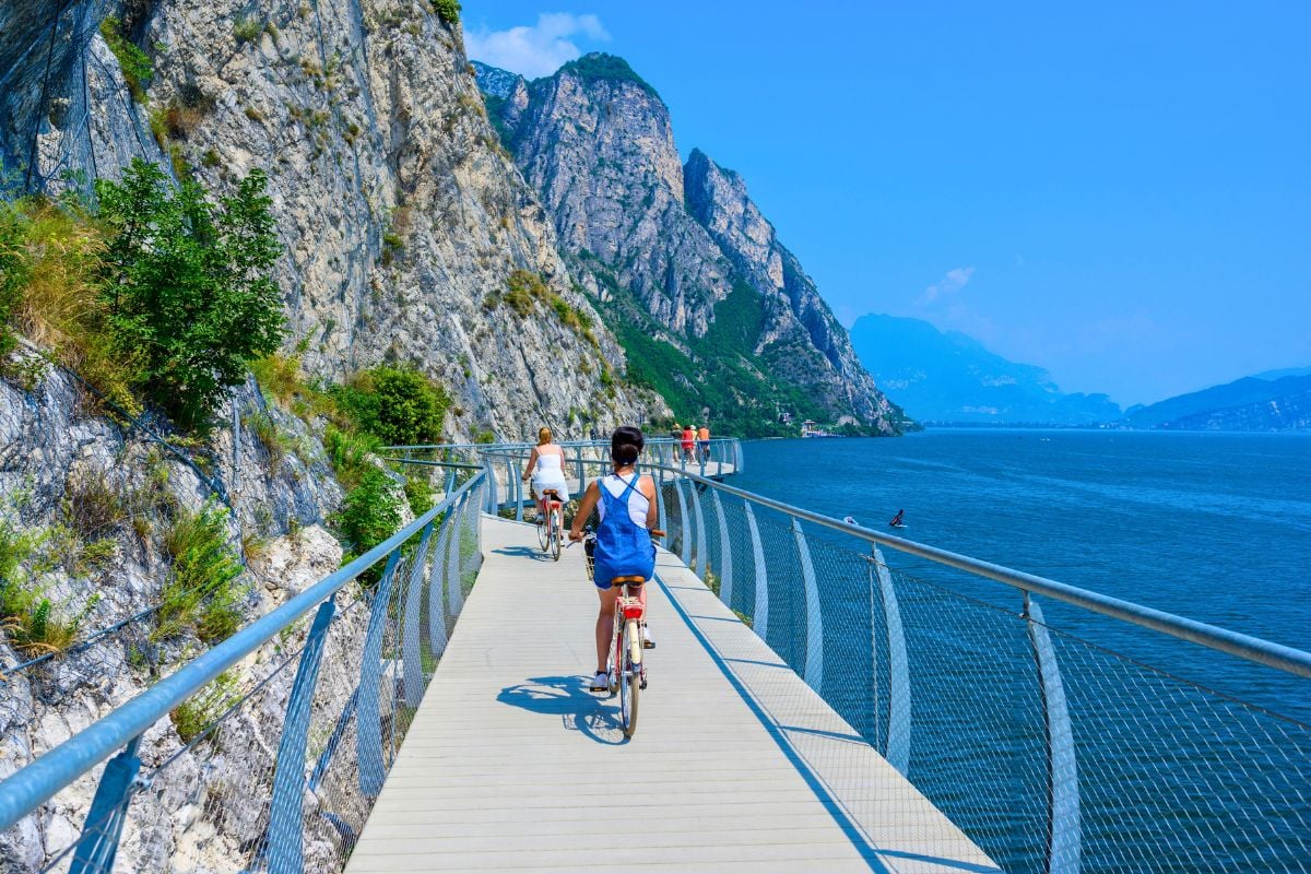 Giro in bici, Lago di Garda