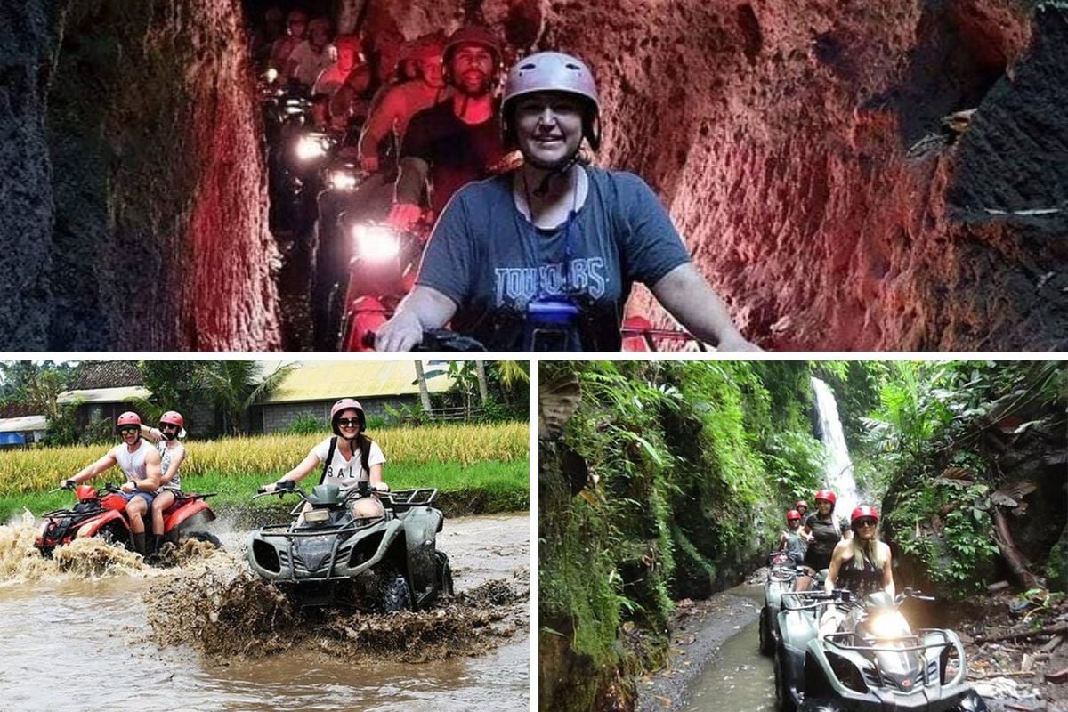 Bali KUBER ATV - Tunnel Waterfall Rice field Jungle w Private Car