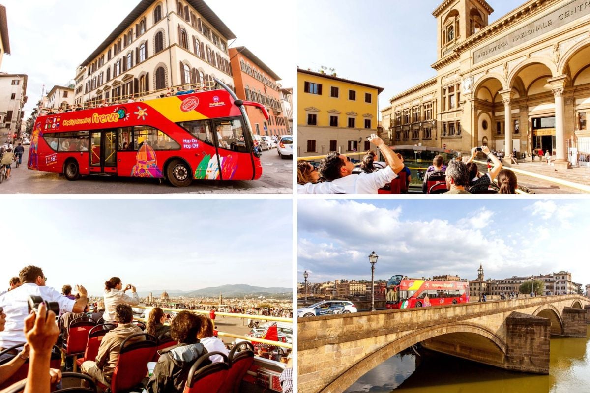 Florence hop-on hop-off bus tour 24, 48 or 72-hour ticket