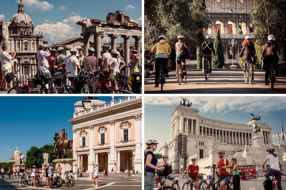 Private Rome City Bike Tour with quality Cannondale EBike