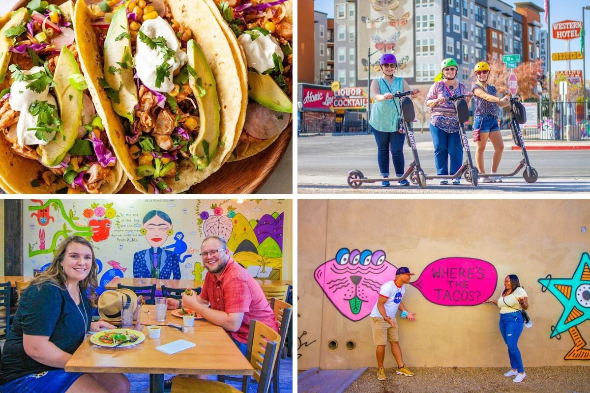 Taco Lovers E-Scooter Downtown Foodie Tour