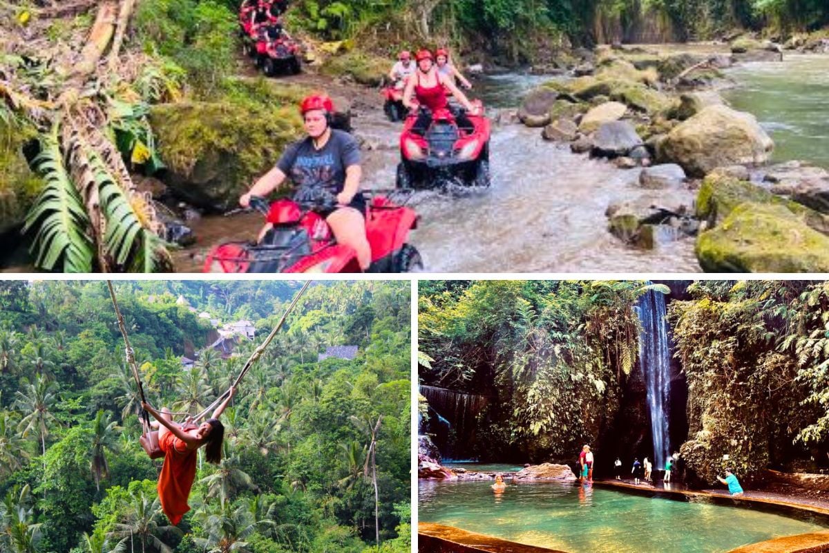 Ubud Gorilla Face Quad Bike, Jungle Swing, Waterfall & Meal