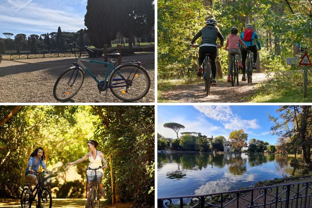 Villa Borghese Bike Tour in Rome